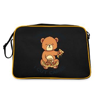 Glucides Count Bear Pizza - Sac Retro - noir/or - Dos