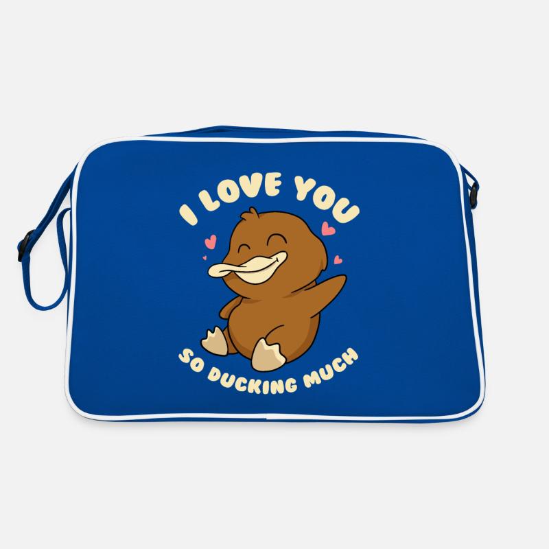 I love you so much duck Retro Bag