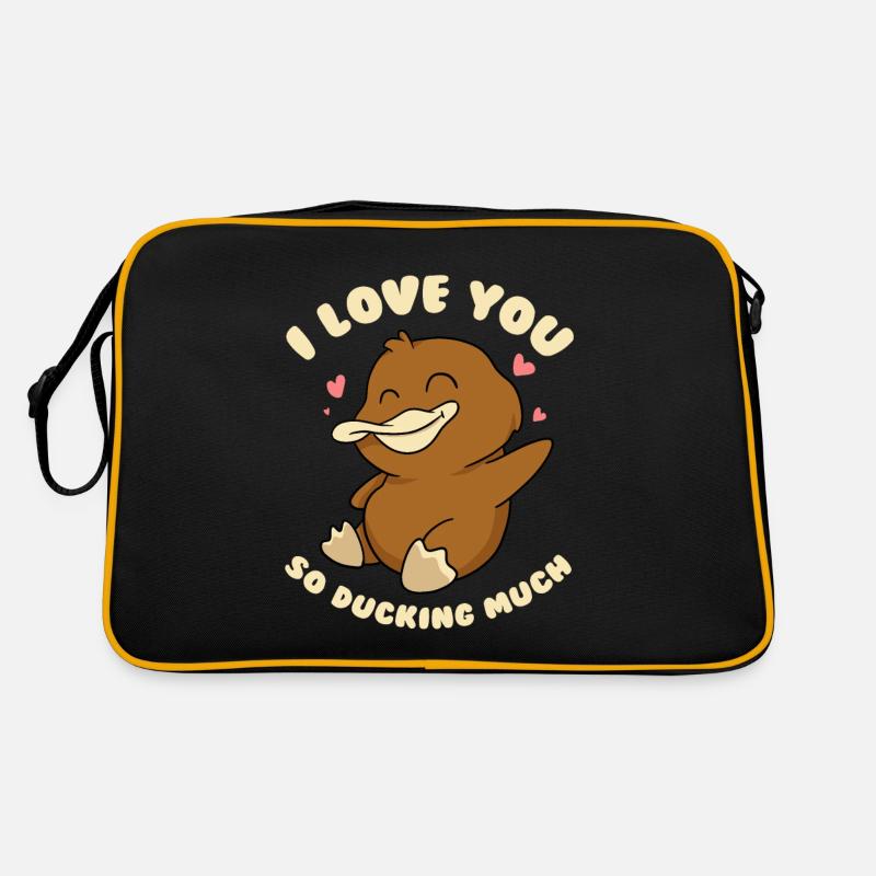 Ich liebe dich so sehr Ente Retro Tasche