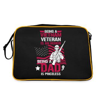 Vétéran du Vietnam - Sac Retro - noir/or - Dos