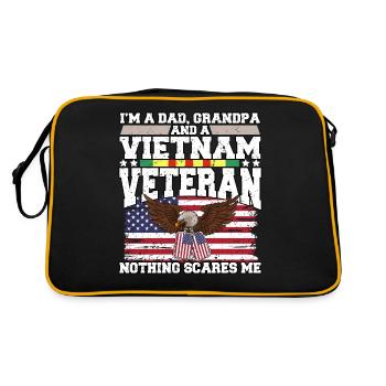 Vétéran du Vietnam - Sac Retro - noir/or - Dos