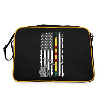 Vétéran du Vietnam - Sac Retro - noir/or - Dos