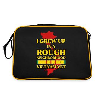 Vétéran du Vietnam - Sac Retro - noir/or - Dos