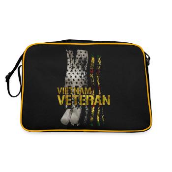 Vétéran du Vietnam - Sac Retro - noir/or - Dos
