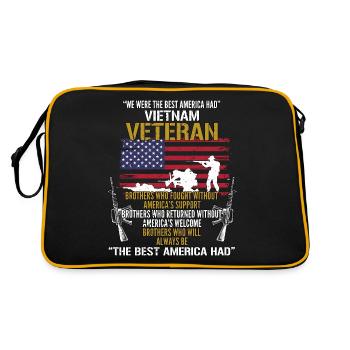 Vétéran du Vietnam - Sac Retro - noir/or - Dos