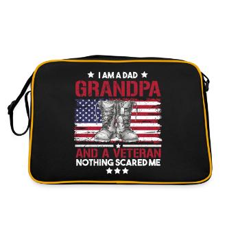 Vétéran du Vietnam - Sac Retro - noir/or - Dos