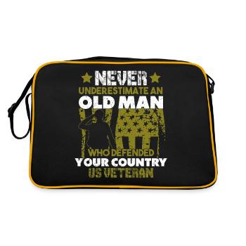 Vétéran du Vietnam - Sac Retro - noir/or - Dos