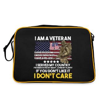 Vétéran du Vietnam - Sac Retro - noir/or - Dos