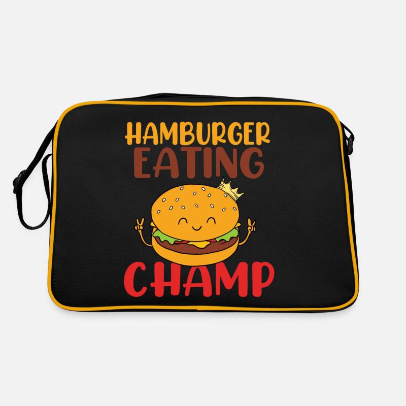 Hamburger Eating Champ Retro Tasche