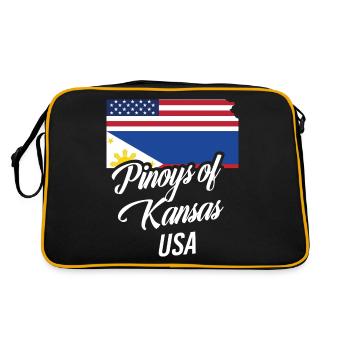 Les Philippins du Kansas conçoivent pour Proud Fil-Ams - Sac Retro - noir/or - Dos
