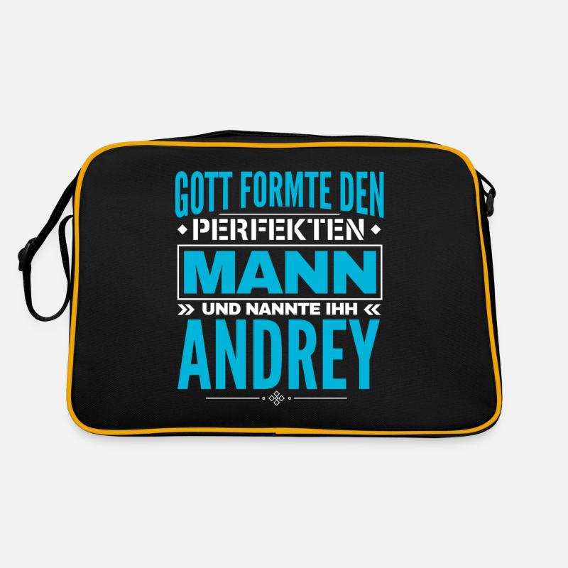 Andrey Name Design Retro Tasche
