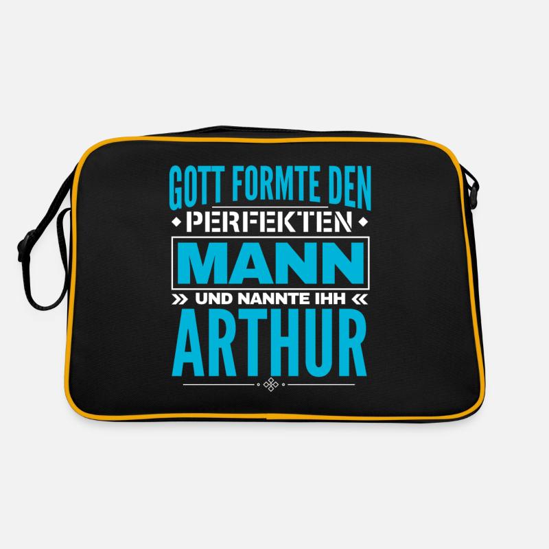 Arthur Name Design Retro Tasche