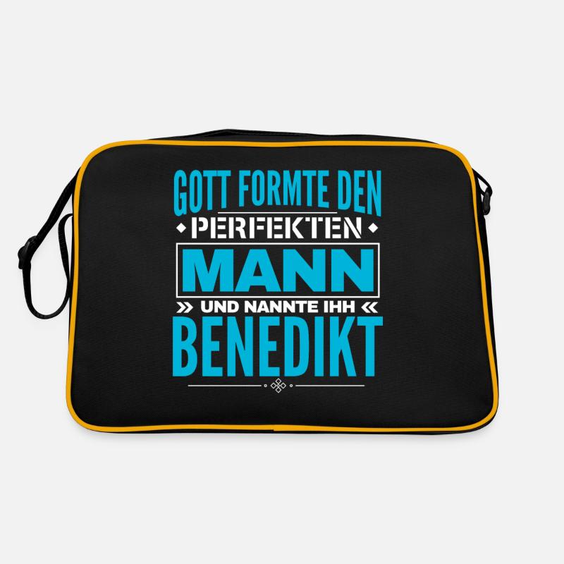Benedikt Name Design Retro Tasche