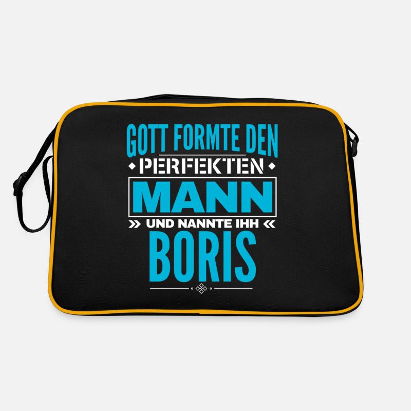 Boris Name Design Retro Tasche
