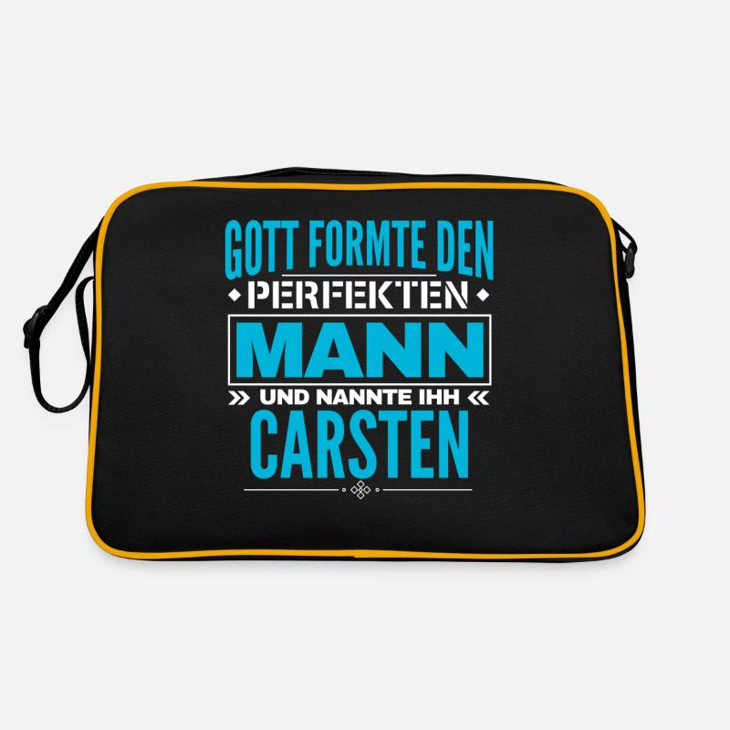 Carsten Name Design Retro Tasche