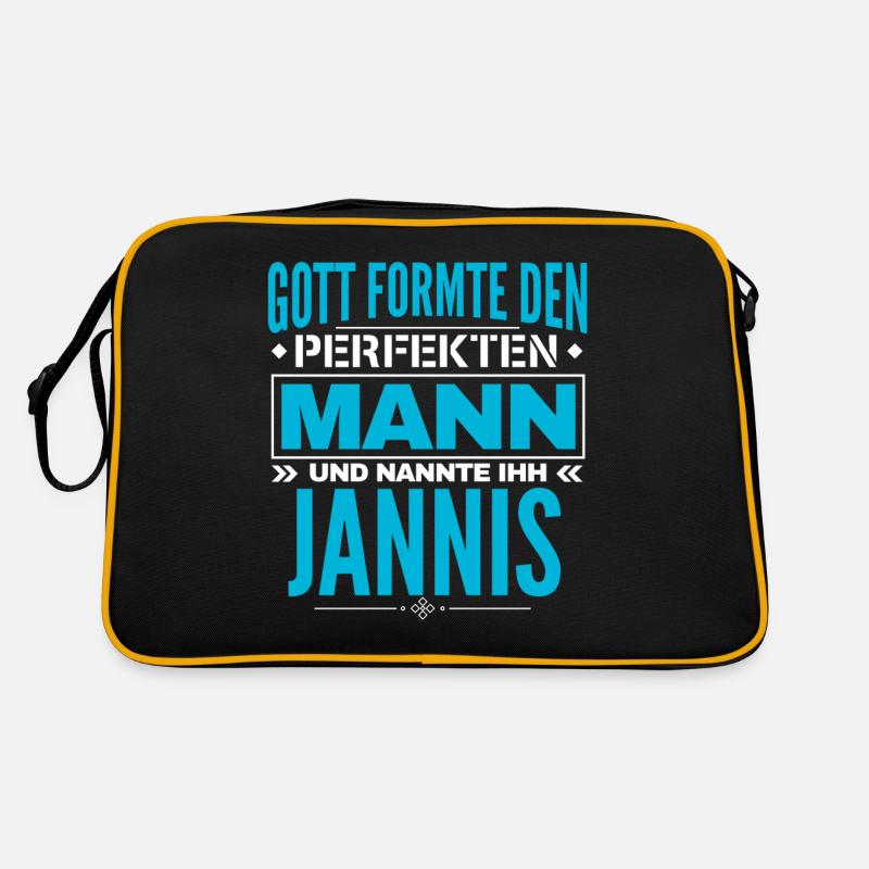 Jannis Name Design Retro Tasche