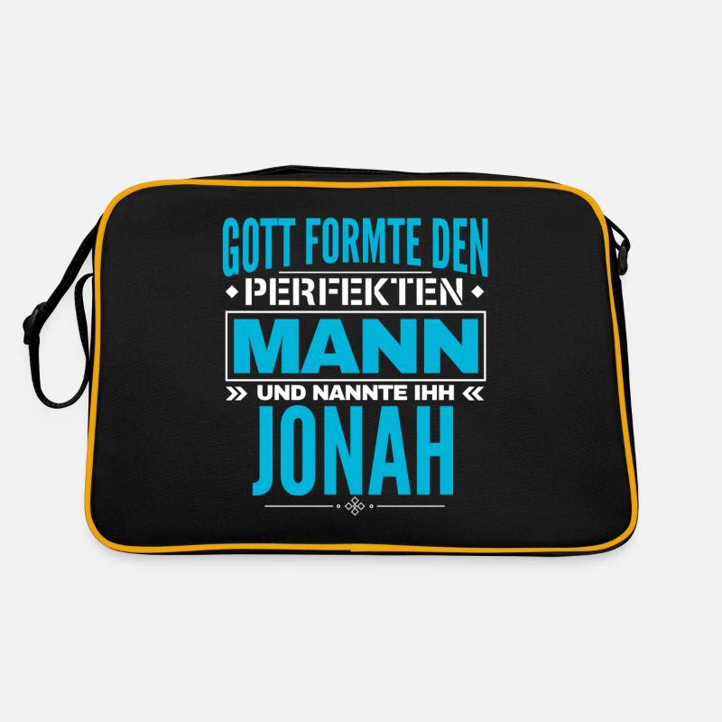 Jonah Name Design Retro Tasche