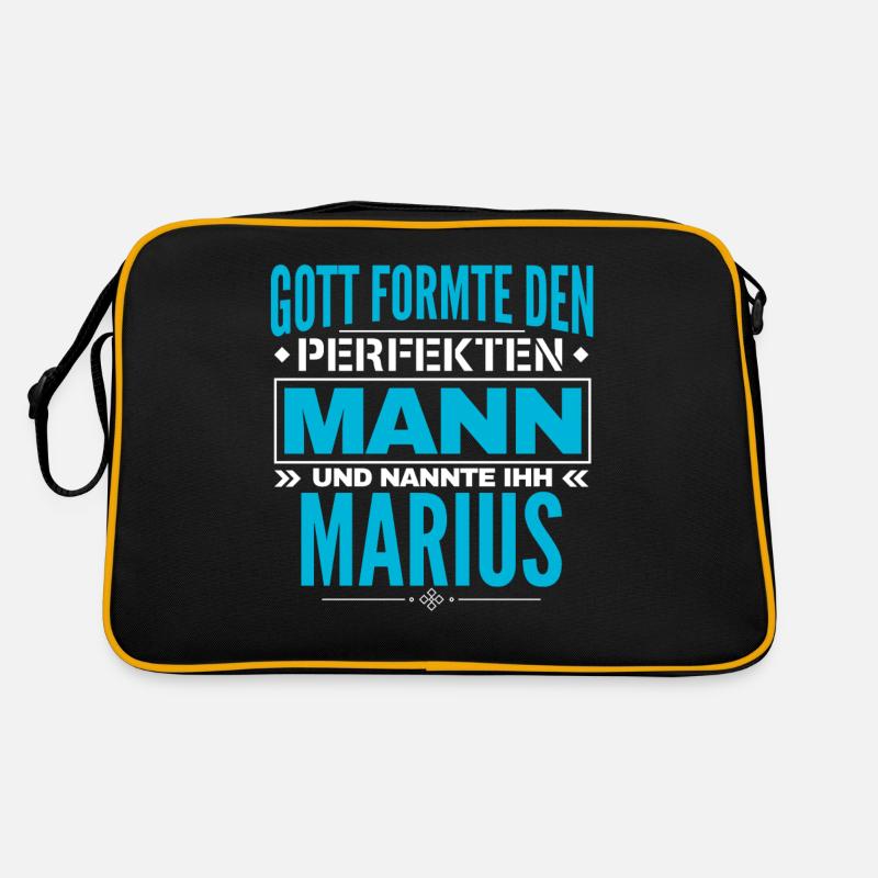 Marius Name Design Retro Tasche