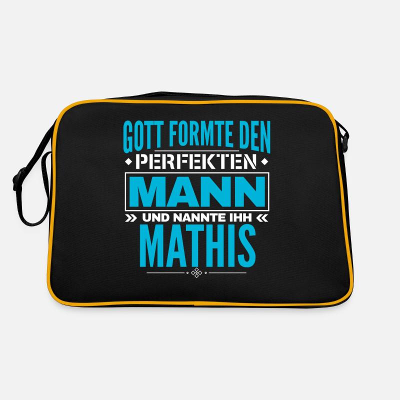 Mathis Name Design Retro Tasche