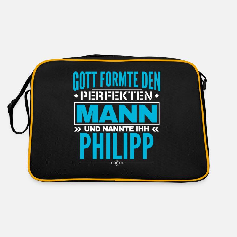 Philipp Name Design Retro Tasche