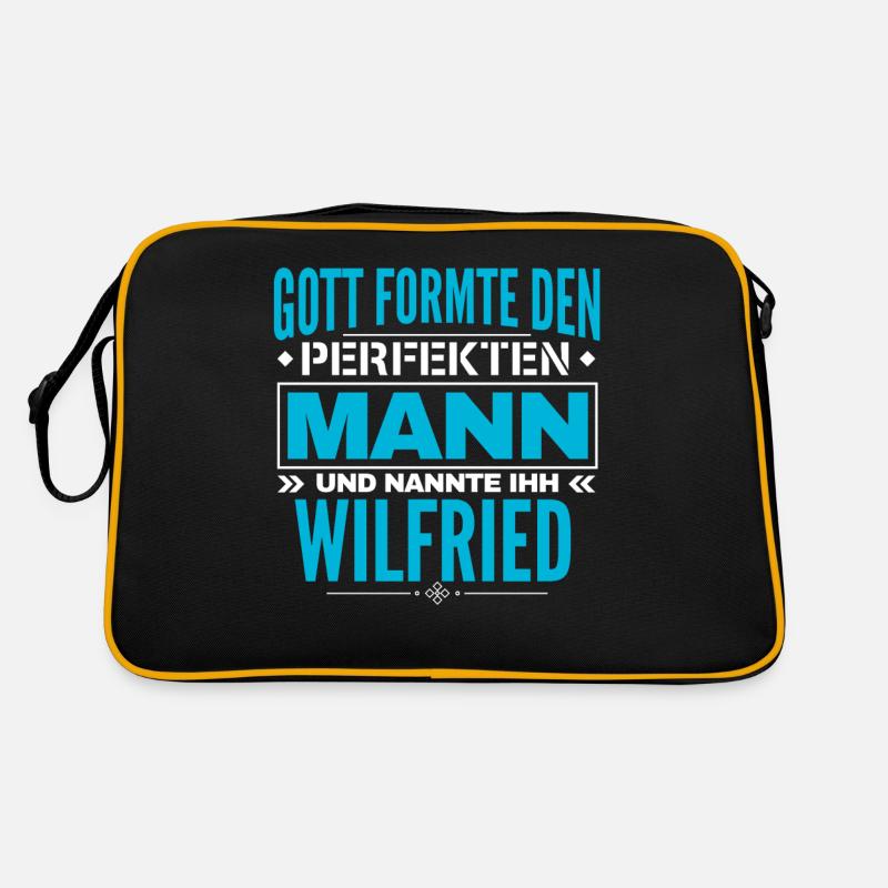 Wilfried Name Design Retro Tasche
