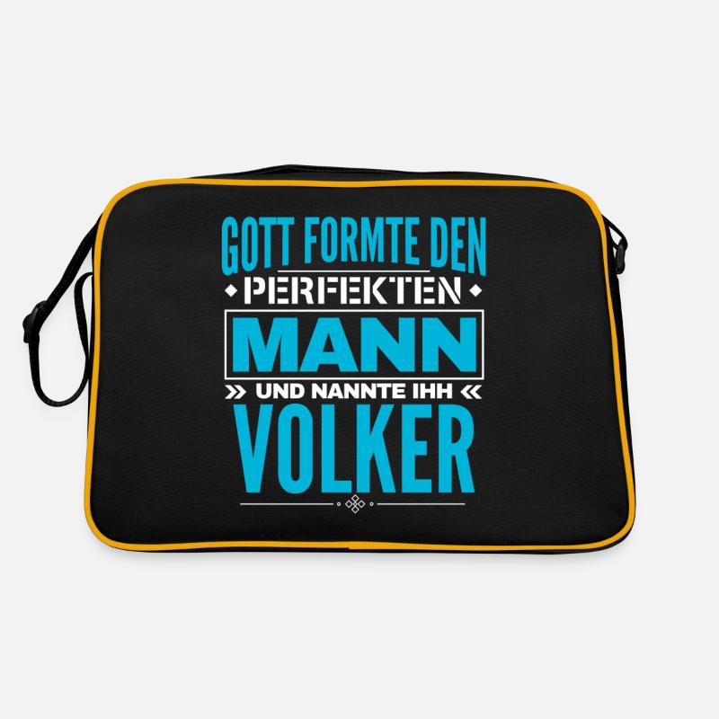 Volker Name Design Retro Tasche