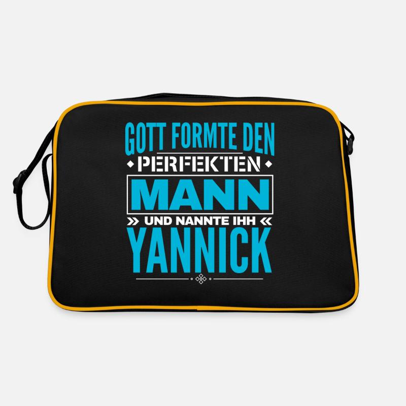 Yannick Name Design Retro Tasche