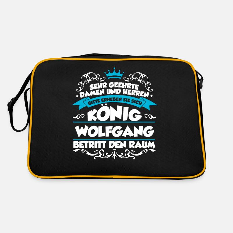 Wolfgang Name Design Retro Tasche