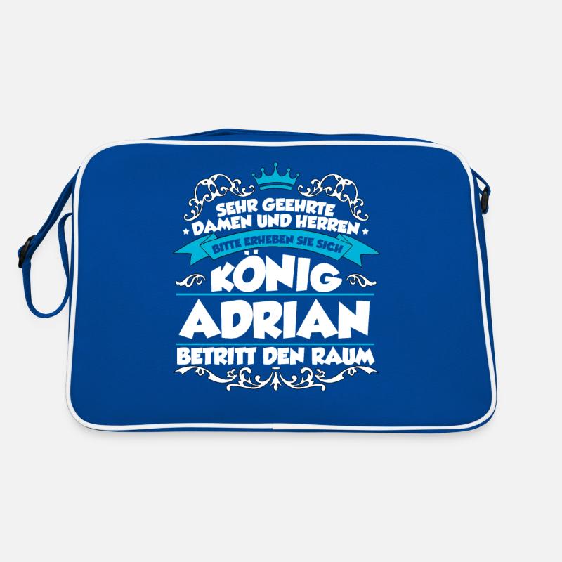 Adrian Name Design Retro Tasche