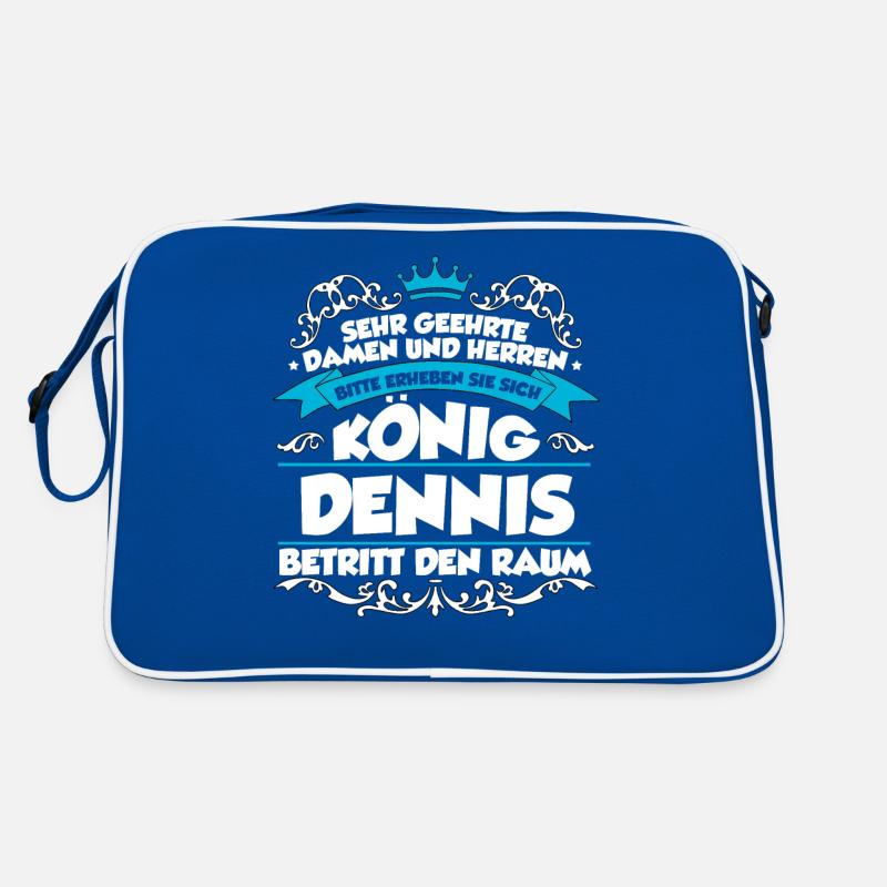 Dennis Name Design Retro Tasche