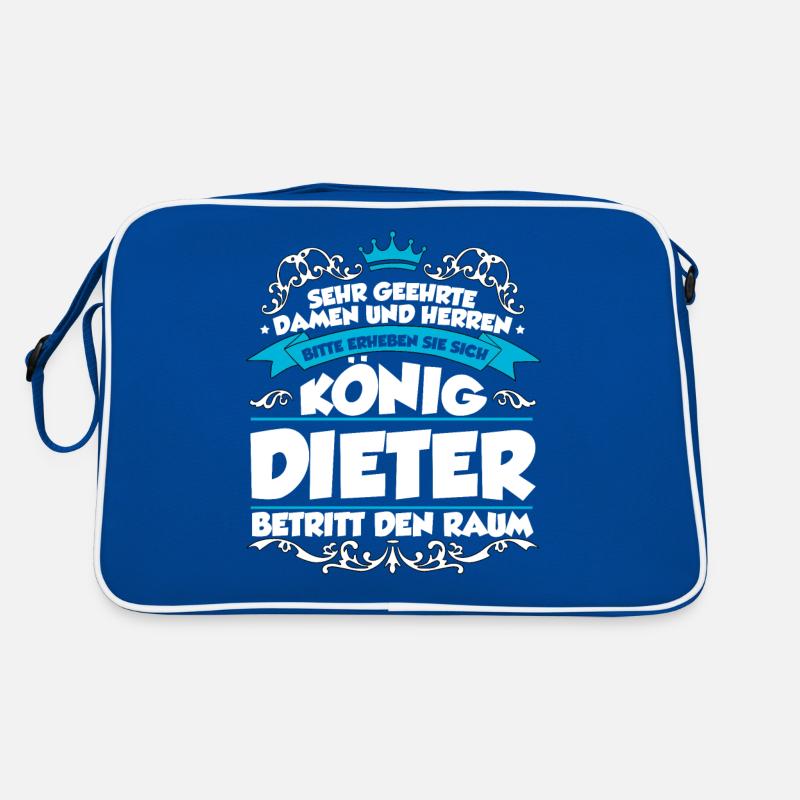 Dieter Name Design Retro Tasche