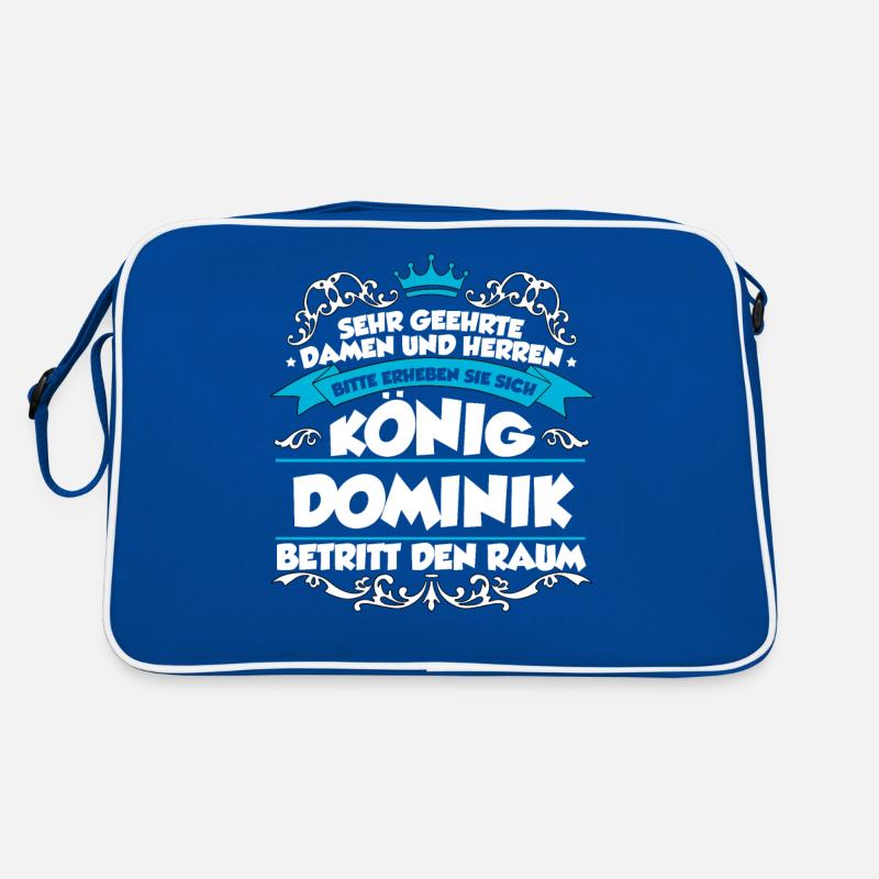 Dominik Name Design Retro Tasche