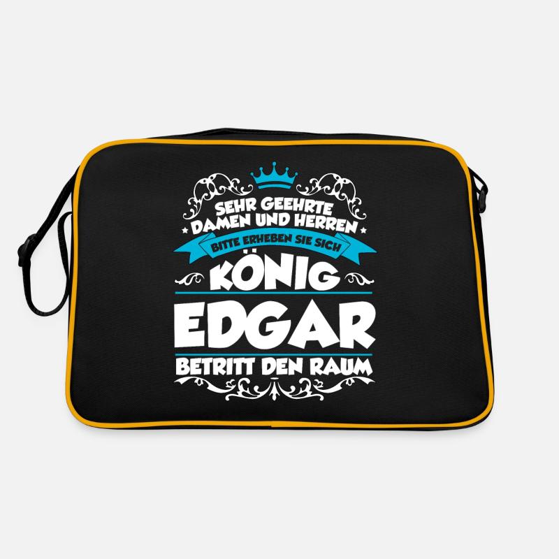Edgar Name Design Retro Tasche