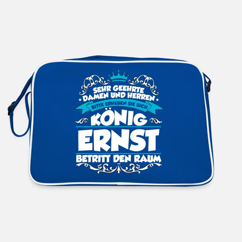 Ernst Name Design Retro Tasche