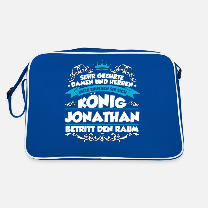 Jonathan Name Design Retro Tasche