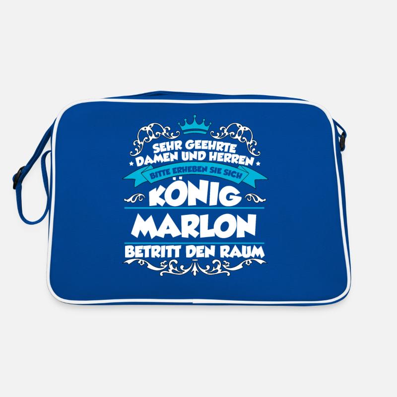 Marlon Name Design Retro Tasche