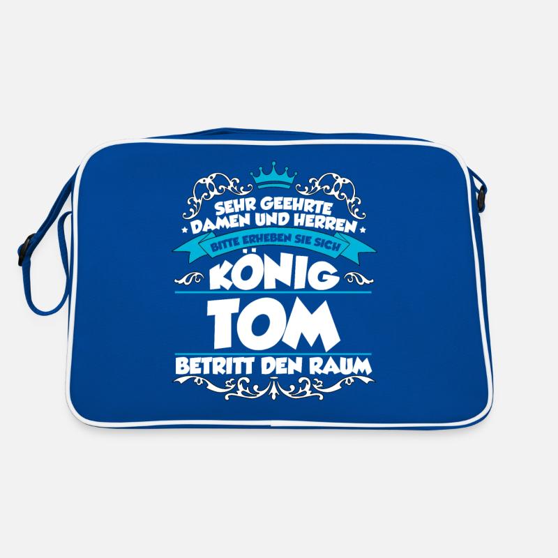 Tom Name Design Retro Tasche