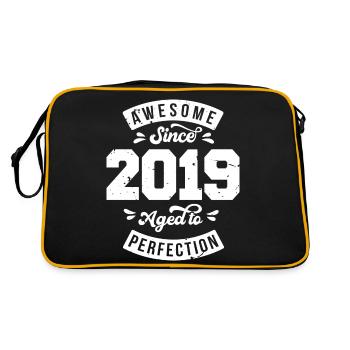Millésime 2019 anniversaire - rétro 2019 - Sac Retro - noir/or - Dos