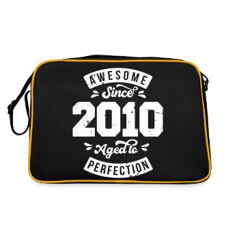 Millésime 2010 anniversaire - rétro 2010 - Sac Retro - noir/or - Dos