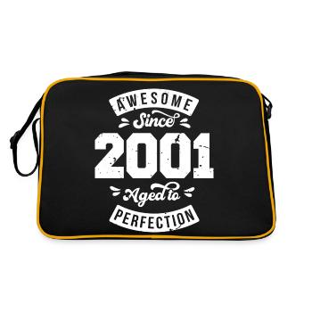 Millésime 2001 anniversaire - rétro 2001 - Sac Retro - noir/or - Dos
