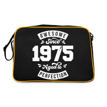 Millésime 1975 anniversaire - rétro 1975 - Sac Retro - noir/or - Dos