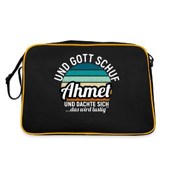 Alexander - Retro Tasche - Schwarz/Gold - Hinten