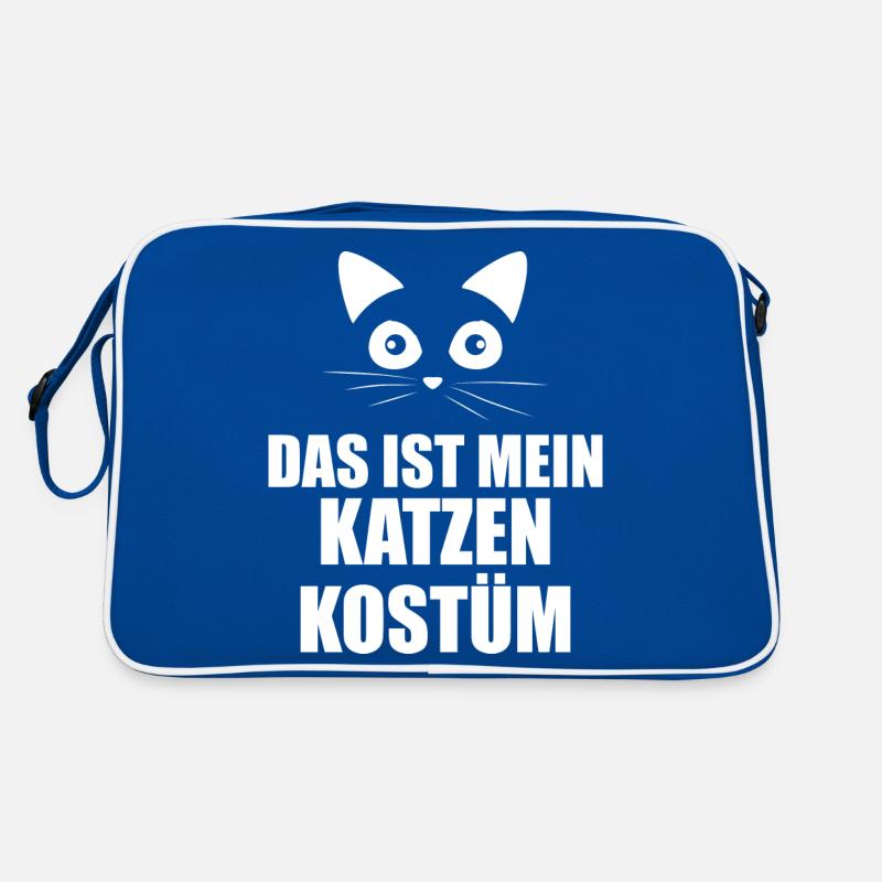 Katzenkostüm Karneval Retro Tasche