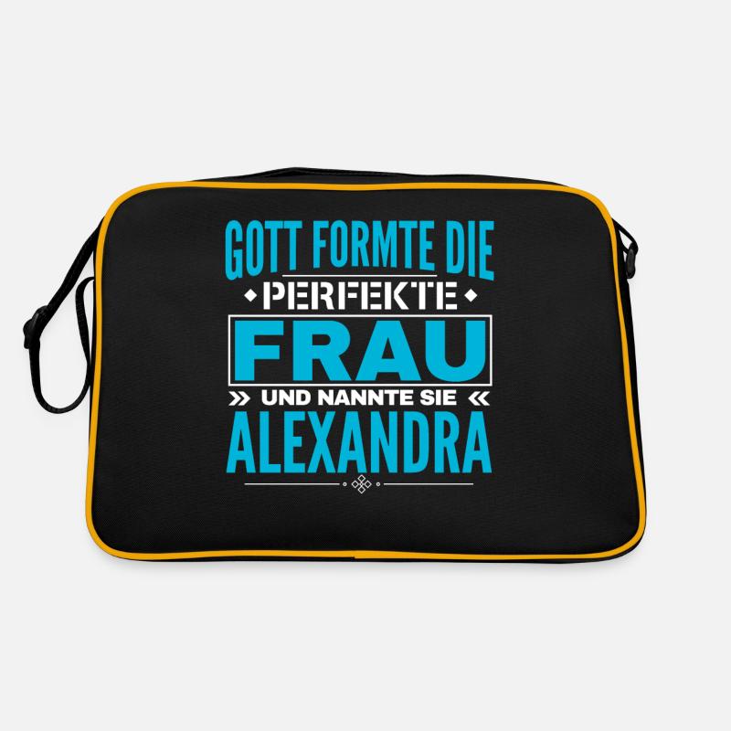 Alexandra Name Design Retro Tasche