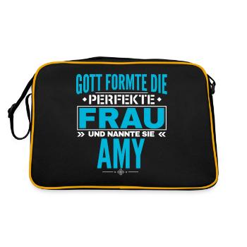 Conception du nom Amy - Sac Retro - noir/or - Dos