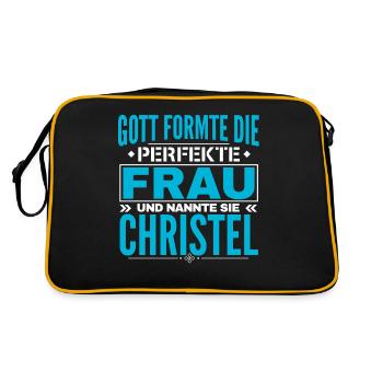Christel Nom Design - Sac Retro - noir/or - Dos