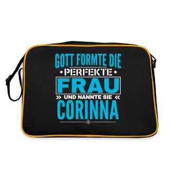 Corinna Name Design - Retro Bag - black/gold - Back