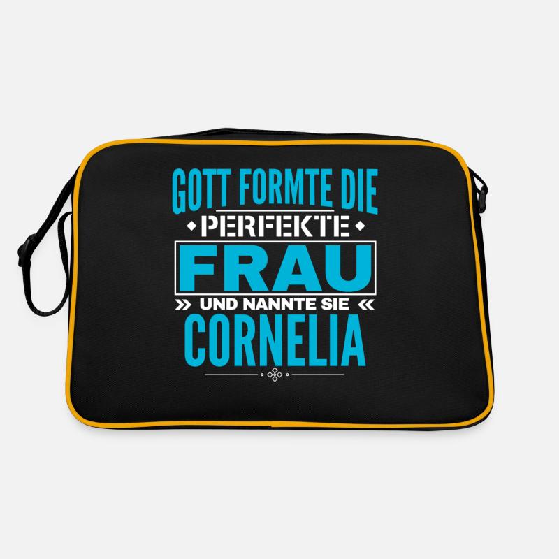 Cornelia Name Design Retro Tasche