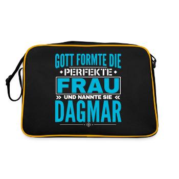 Conception du nom Dagmar - Sac Retro - noir/or - Dos
