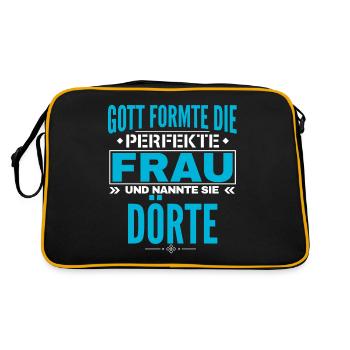 Dörte Name Design - Sac Retro - noir/or - Dos